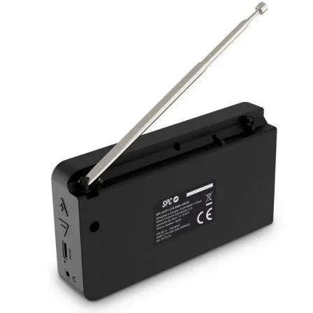 SPC Radio Portátil Jetty Lite DAB+ Negra 4591N | Radio Digital FM Bluetooth Pantalla TFT 2.4" Batería 7h | Ideal para Viajes y Uso Diario SPC Radio Portátil Jetty Lite DAB+ Negra 4591N | Radio Digital FM Bluetooth Pantalla TFT 2.4" Batería 7h | Ideal para Viajes y Uso Diario